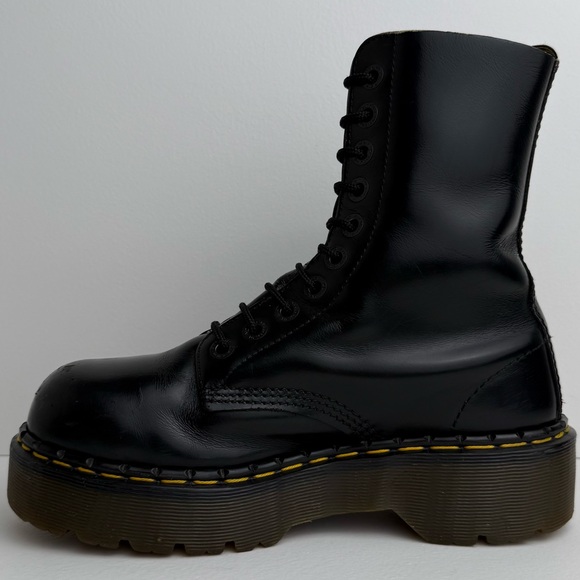 Vintage Dr. Martens 1919 England Black Holy Grail Envy Quad Platform Boots UK 6 - Picture 7 of 17